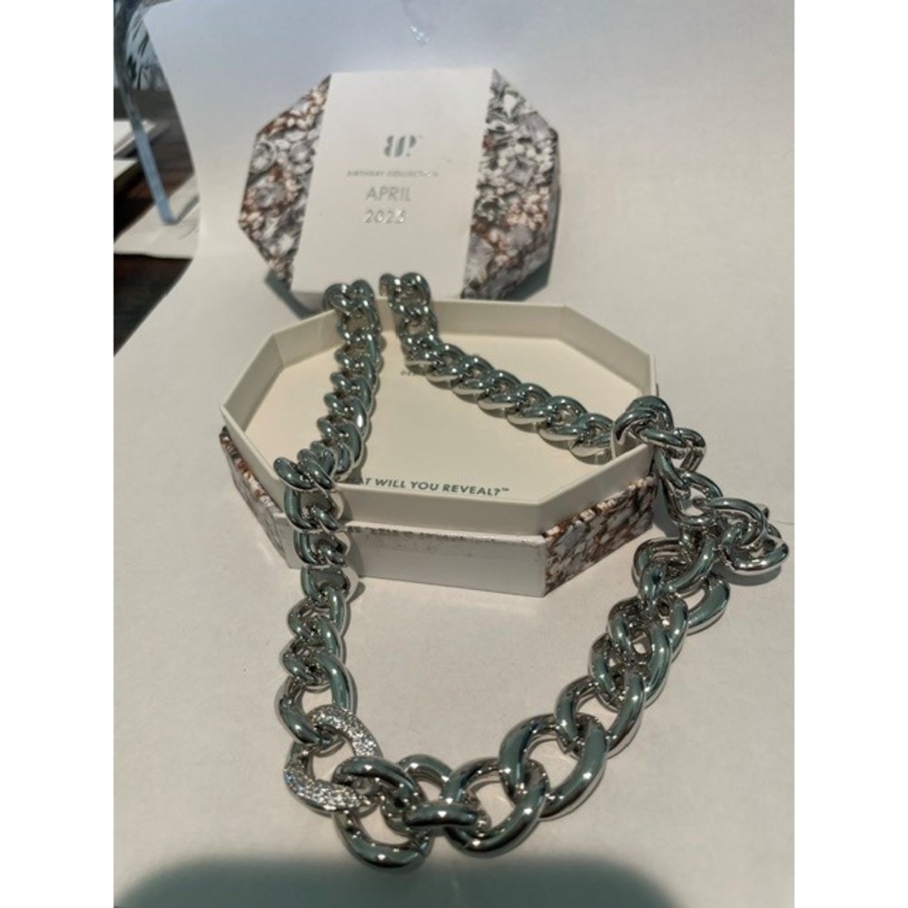 Bomb Party April 2025 Necklace NK45202 Make An Entire Statement Rhodium plated